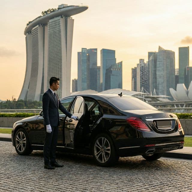 Luxury chauffeur vehicle in Singapore